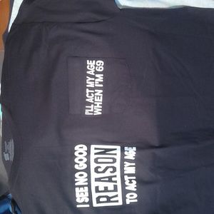 Black T shirt homemade for men or women